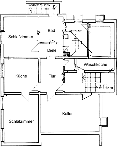 Grundriss der Ferienwohnung 4