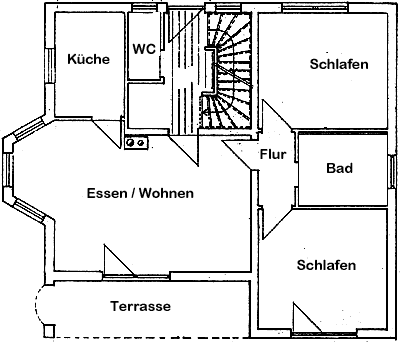 Grundriss der Ferienwohnung 5