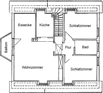 Grundriss der Ferienwohnung 6